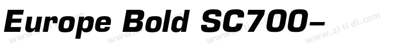 Europe Bold SC700字体转换
